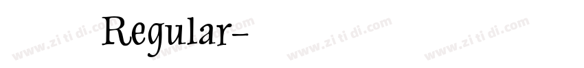 顏楷 Regular字体转换